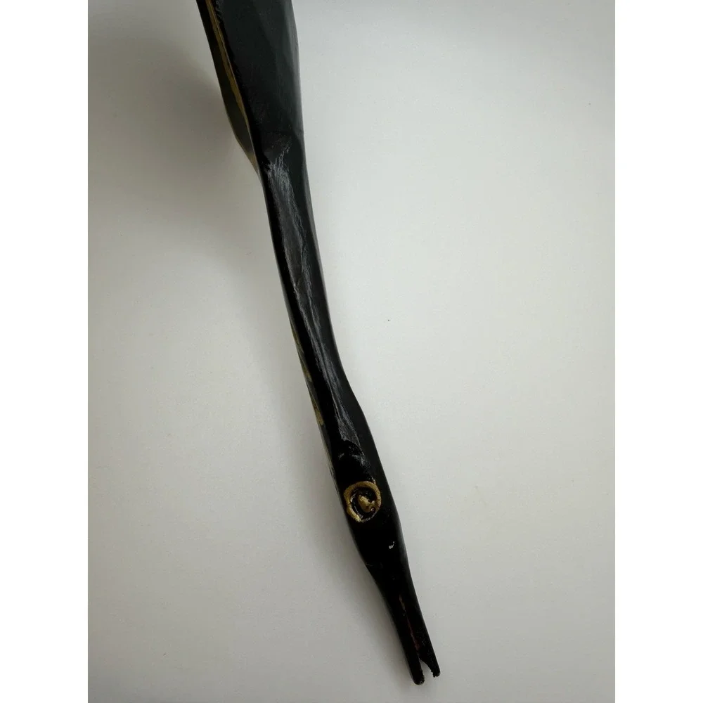 Vintage Russian Handpainted Lacquered Wood Spoon‎ (12